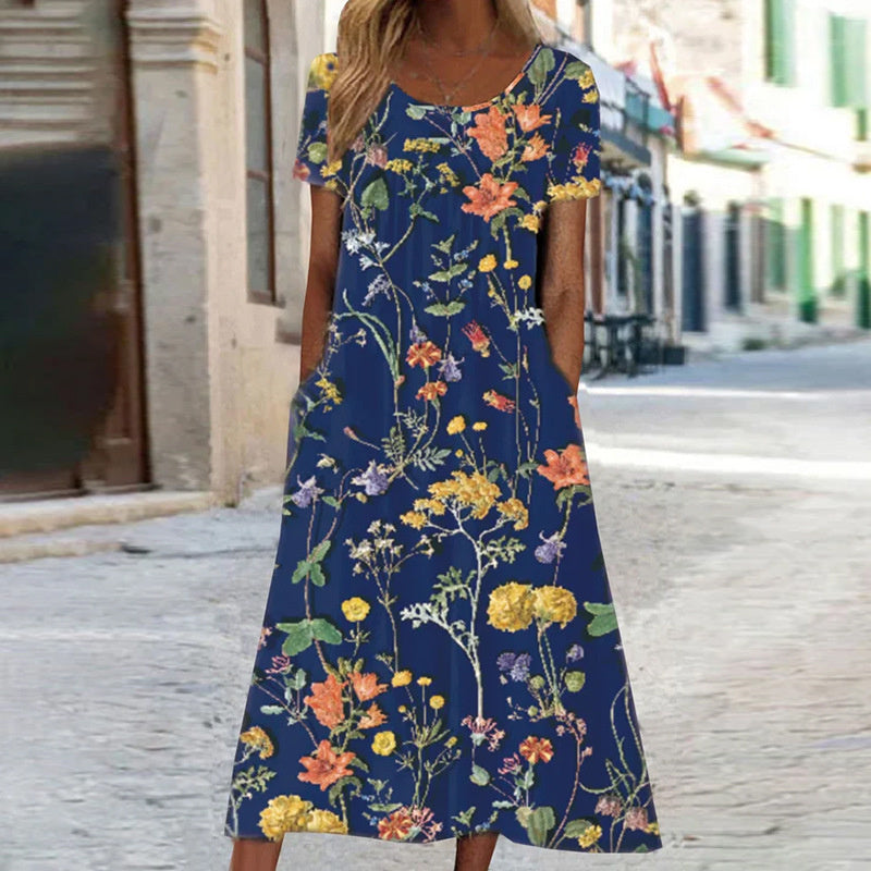 GR | Boho Floral Dress For Women