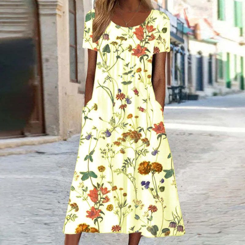 GR | Boho Floral Dress For Women
