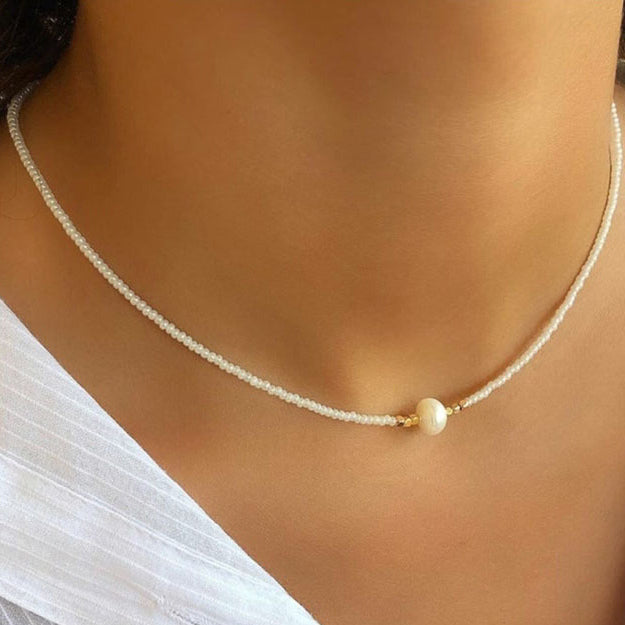 GR | Classic pearl necklace with a subtle sheen