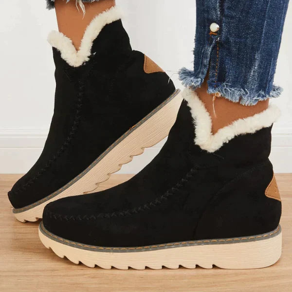 GR | Comfortable ankle boots with fur lining for women