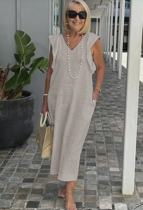 GR | Casual dress made of cotton and linen