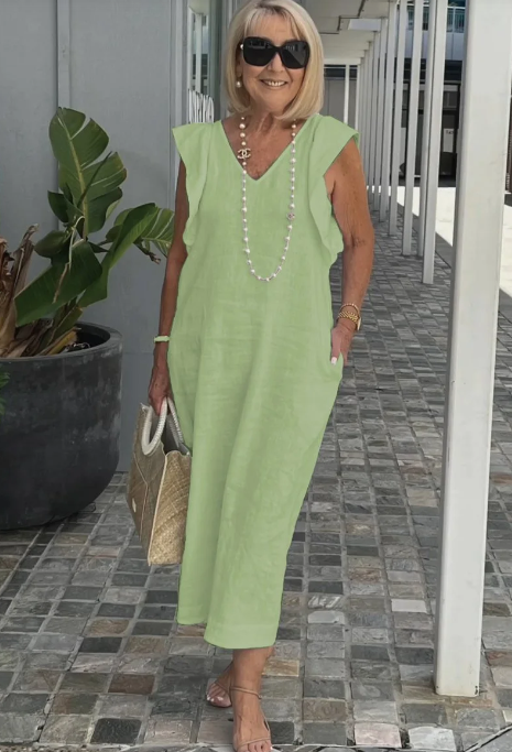 GR | Casual dress made of cotton and linen