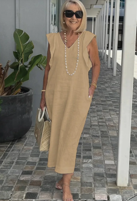 GR | Casual dress made of cotton and linen