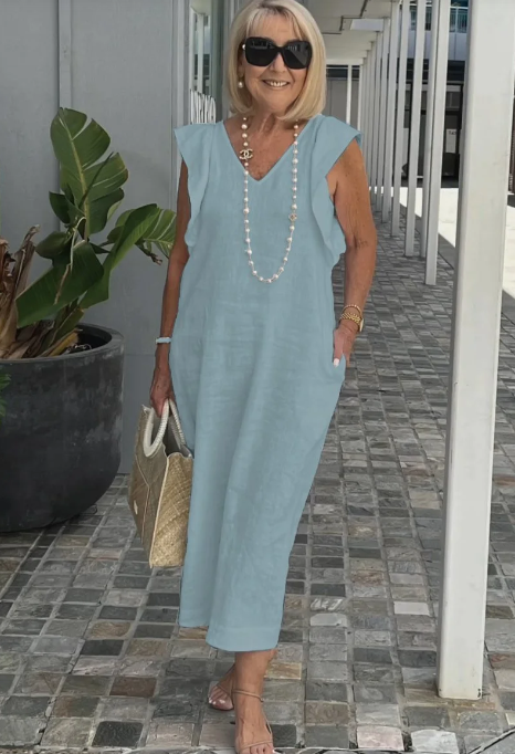GR | Casual dress made of cotton and linen