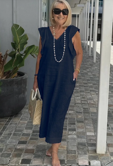 GR | Casual dress made of cotton and linen
