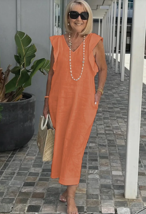 GR | Casual dress made of cotton and linen