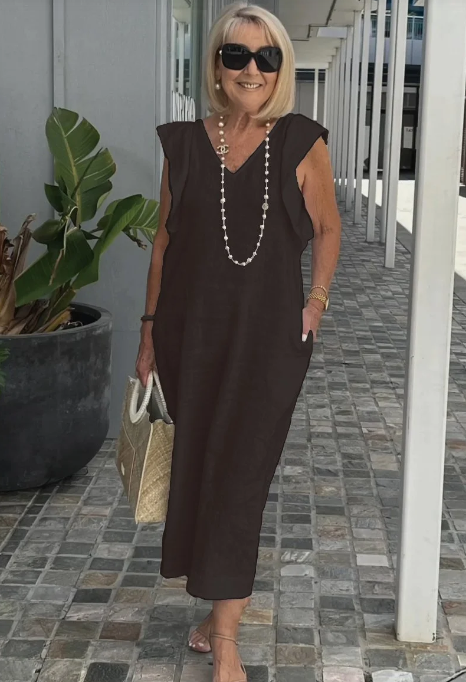 GR | Casual dress made of cotton and linen