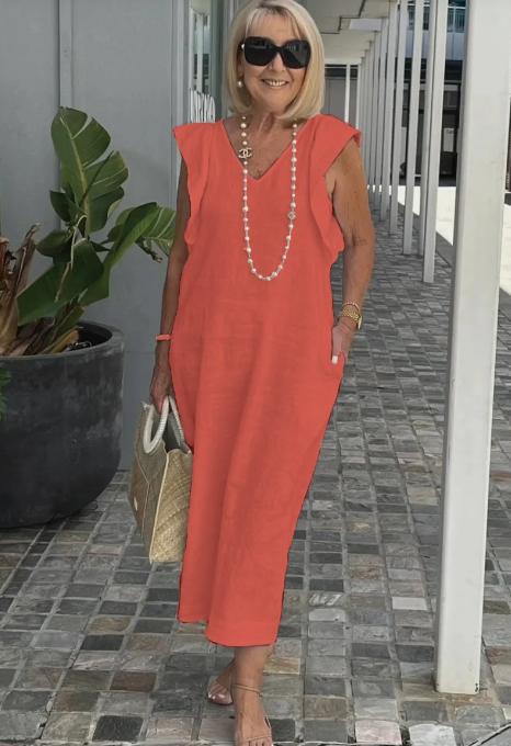 GR | Casual dress made of cotton and linen