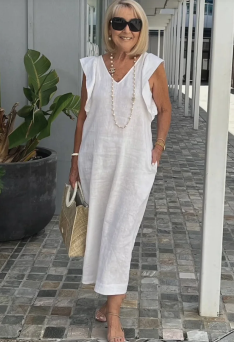 GR | Casual dress made of cotton and linen