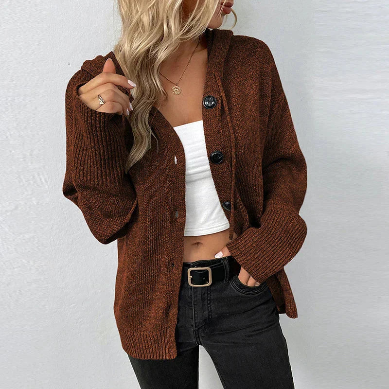 GR | Bequemer Hooded Cardigan