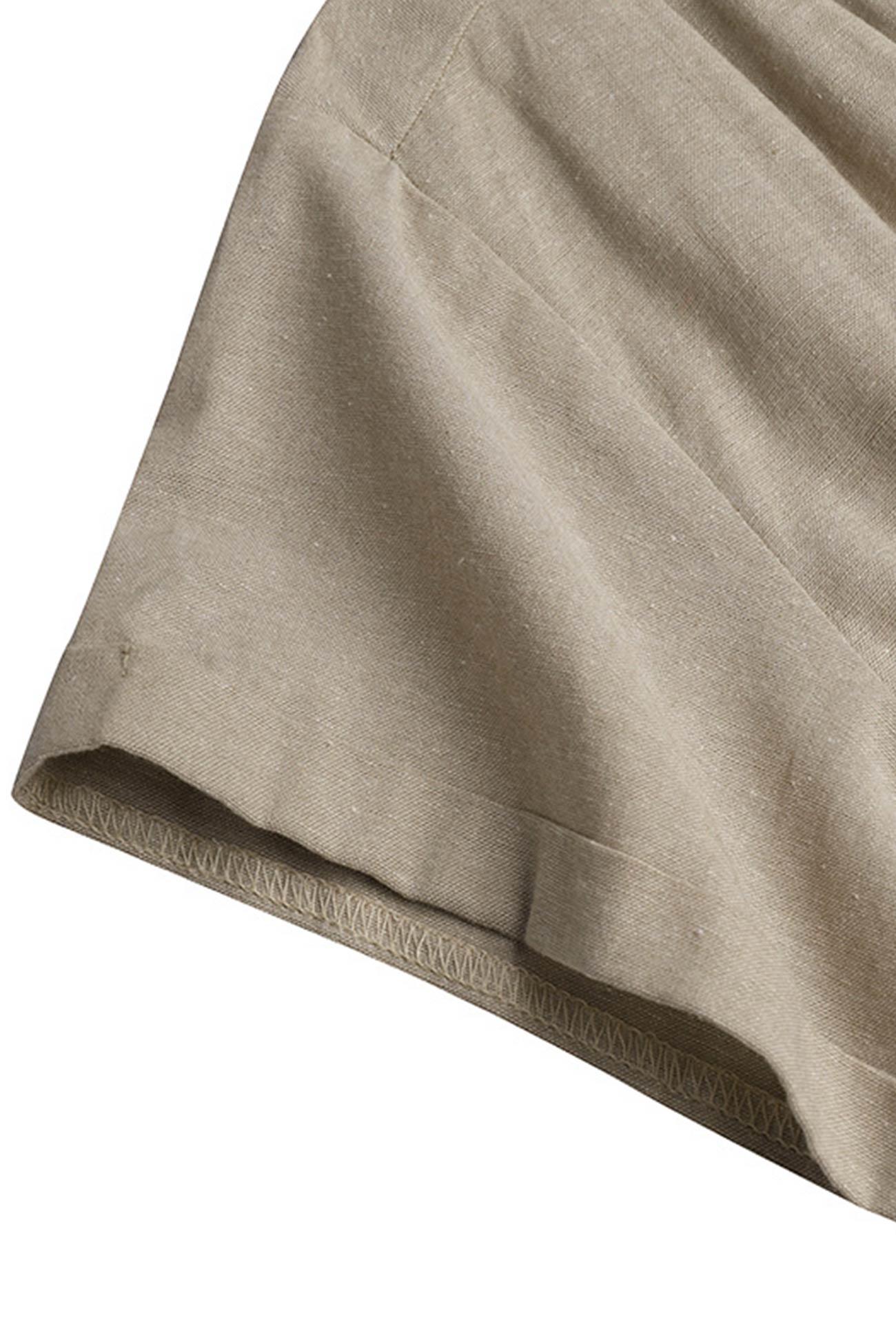 GR | Button closure cotton-linen beach dress