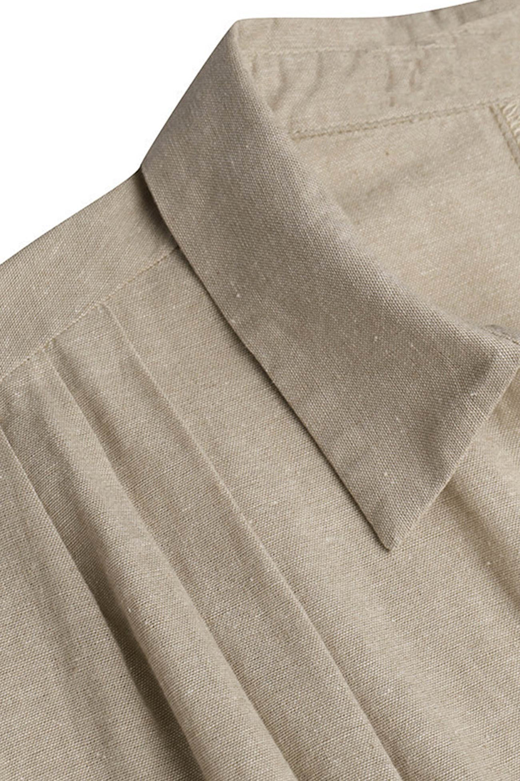 GR | Button closure cotton-linen beach dress
