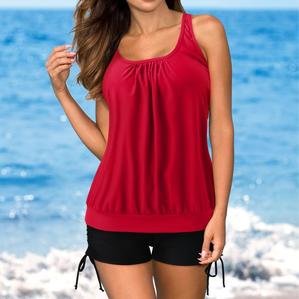 GR, short, comfortable tankini from ByVera with a U-neck