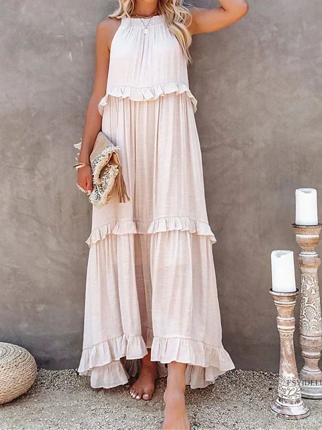 GR | Beach dresses with ruffles
