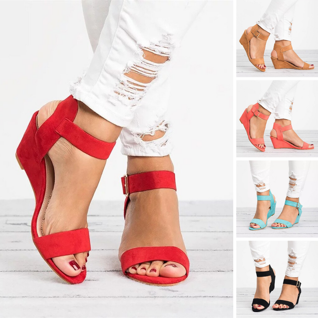 GR | Strappy Sandals - Comfortable and stylish women's sandals with heels