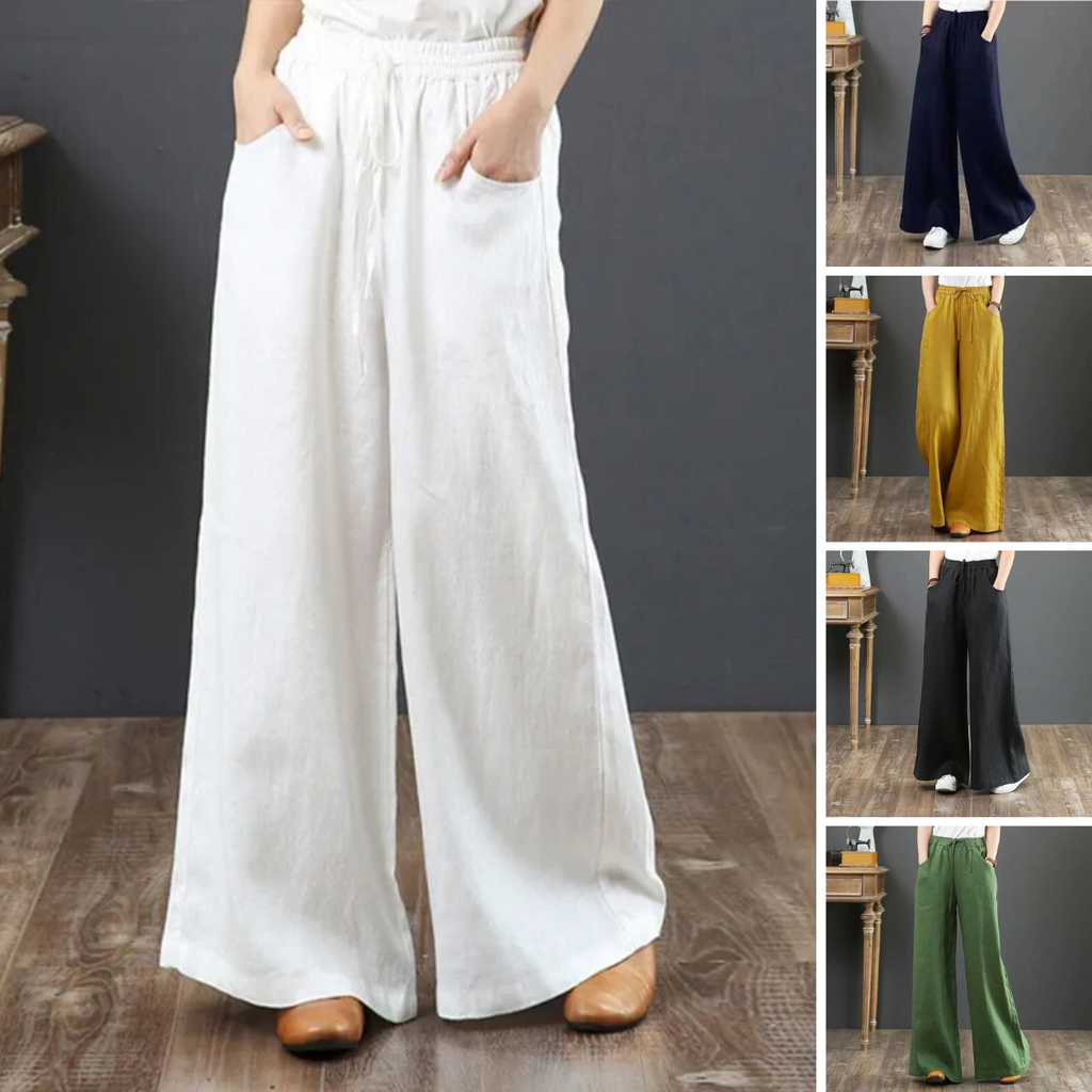 GR | Vielseitige Leinenhose für Damen in großen Größen