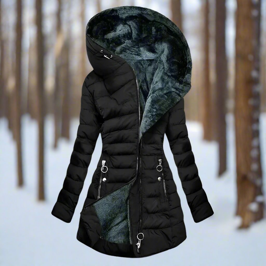 GR | Warm plush jacket with zipper 