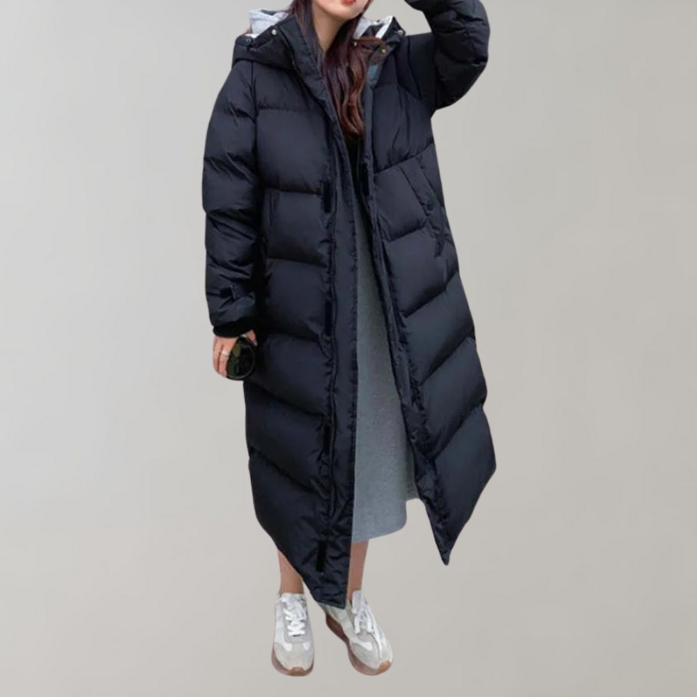 and long down jacket