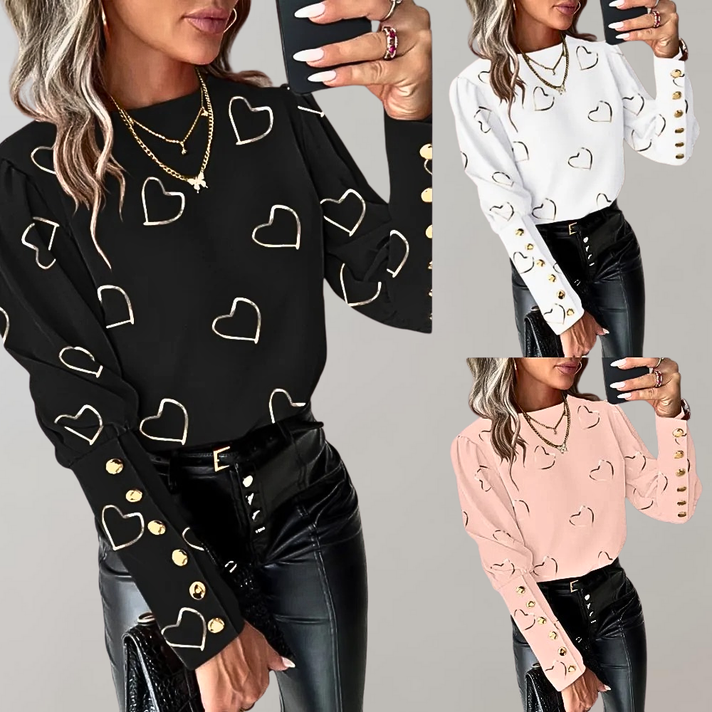 GR | with heart print for women