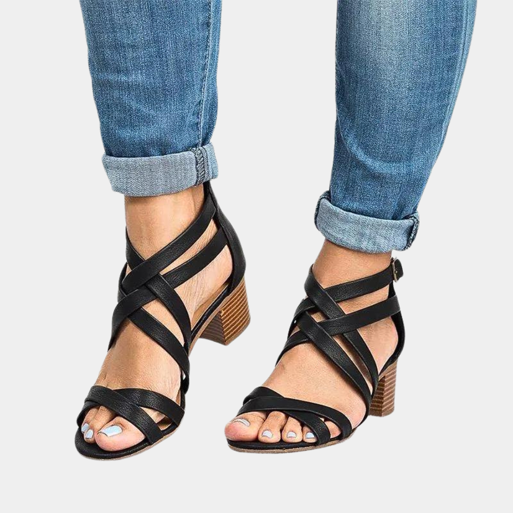 GR | Elegant women's heeled sandals that add a touch of class