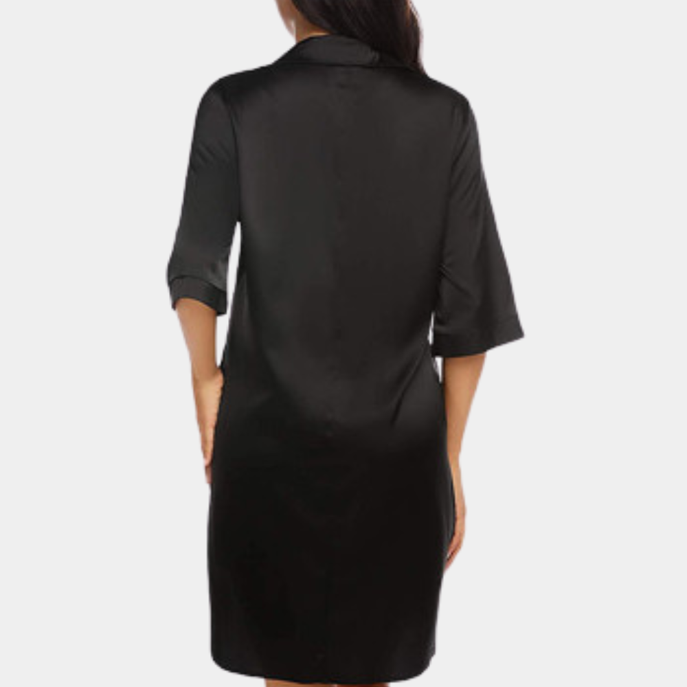 GR | Satin Knopf-Bund Nachthemd für Damen