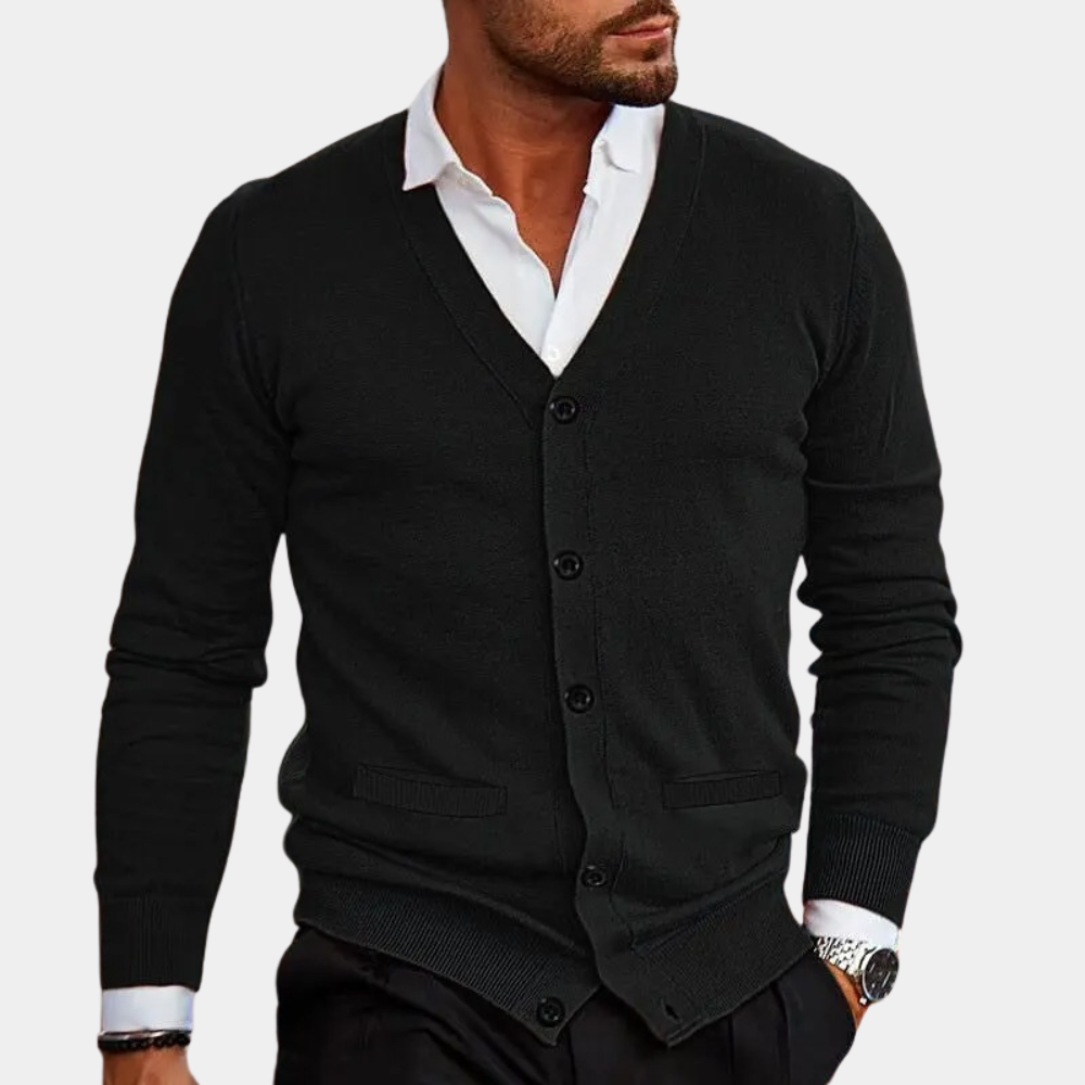 GR | Lässige Strickjacke mit Knöpfen