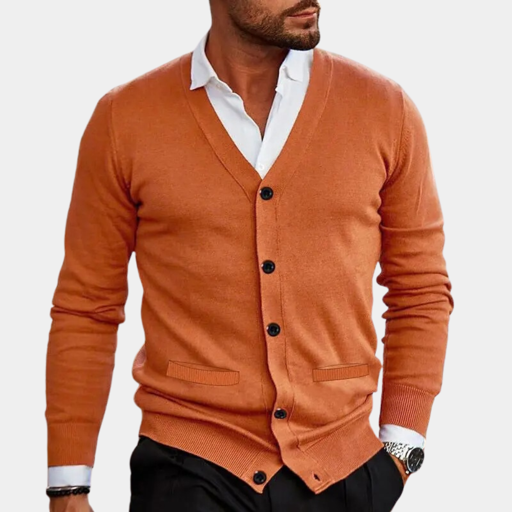 GR | Lässige Strickjacke mit Knöpfen