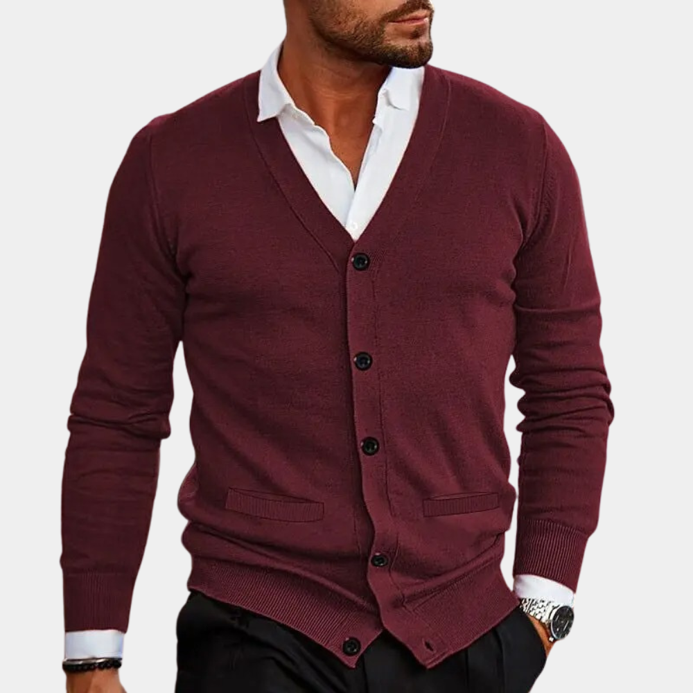 GR | Lässige Strickjacke mit Knöpfen