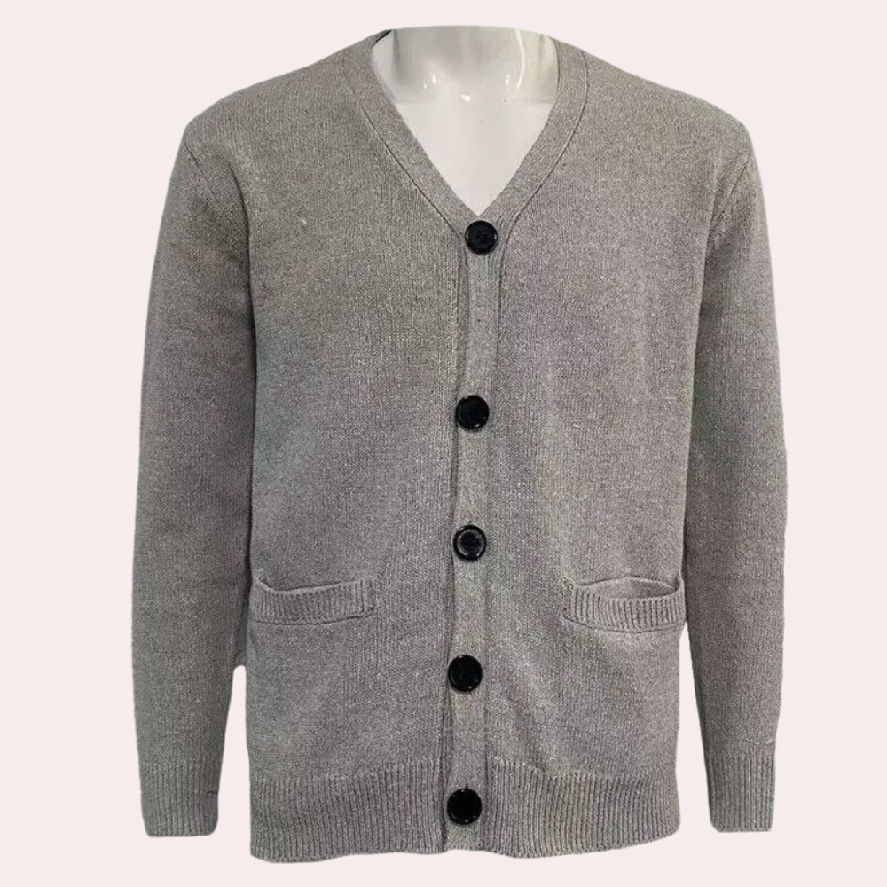GR | Lässige Strickjacke mit Knöpfen