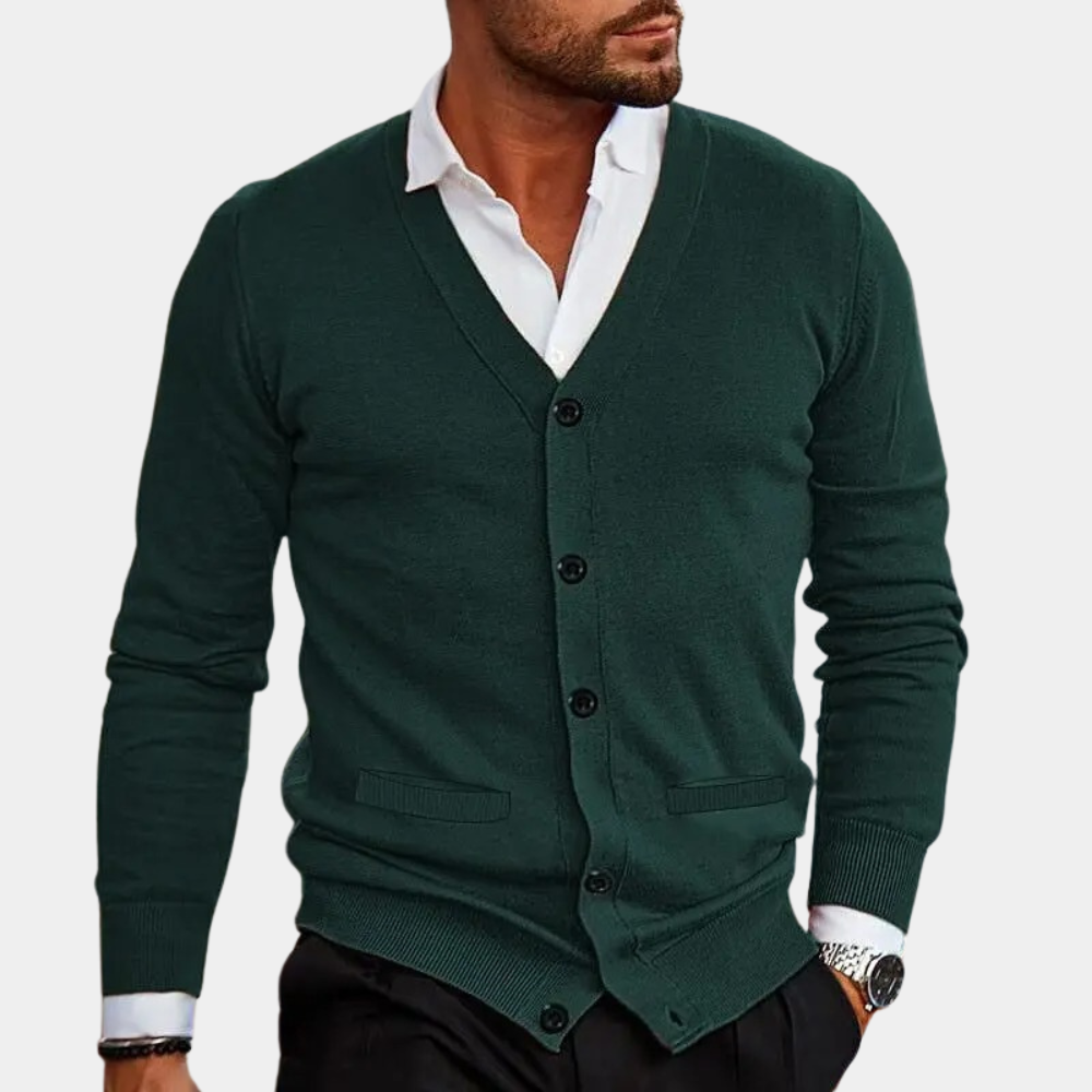 GR | Lässige Strickjacke mit Knöpfen