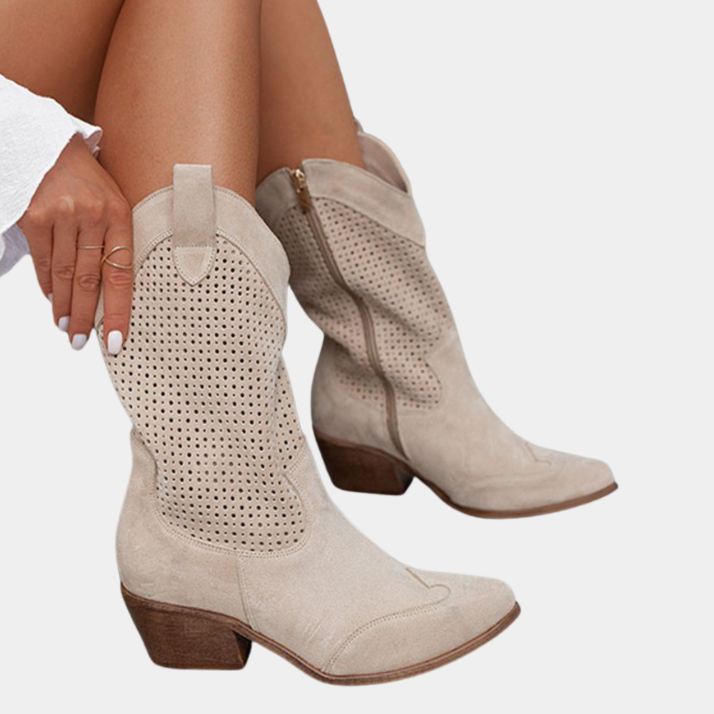 GR | Cowboy Style Orthopedic Boots for Women - Comfortable & Fashionable