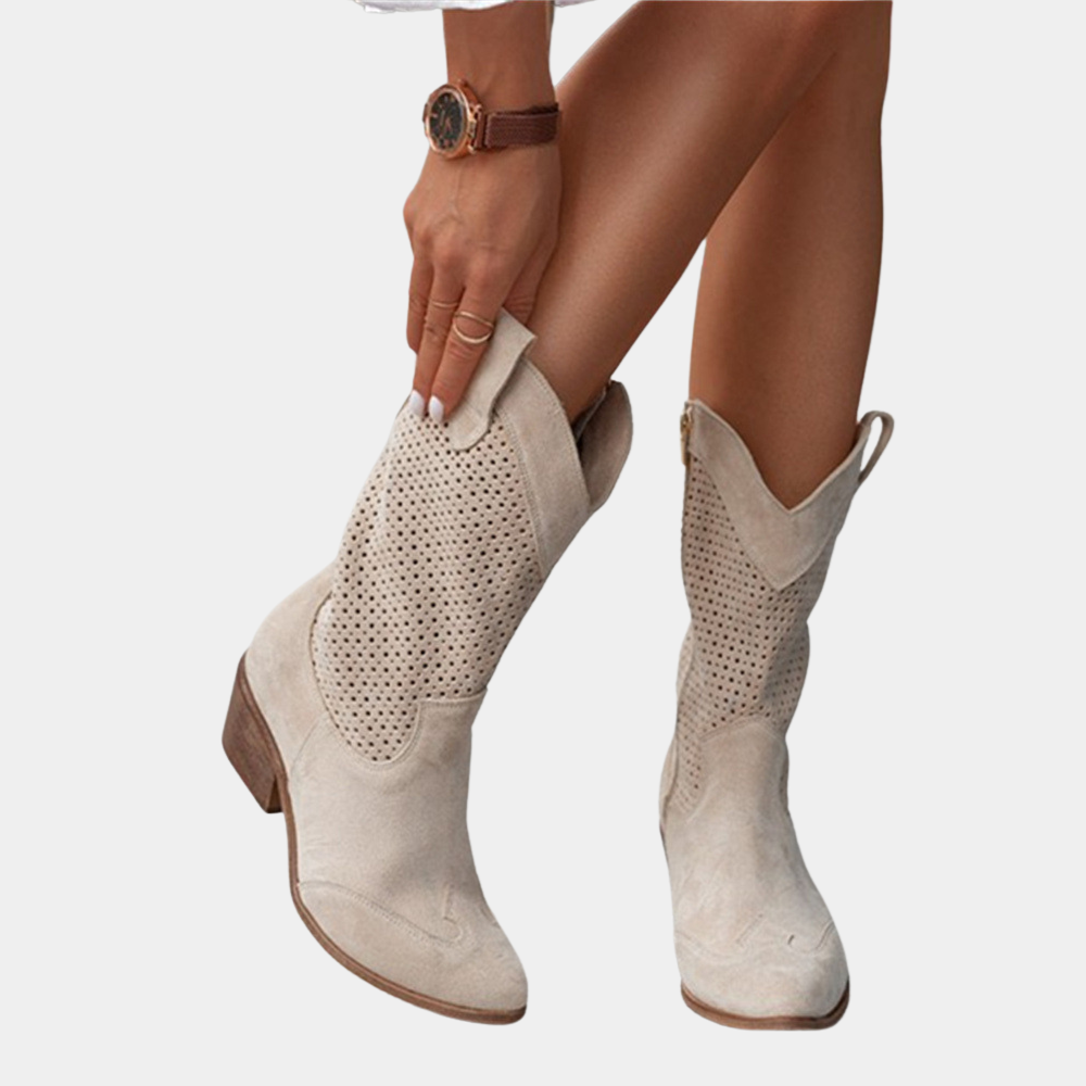 GR | Cowboy Style Orthopedic Boots for Women - Comfortable & Fashionable
