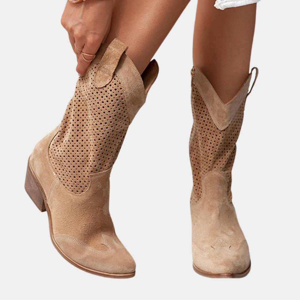GR | Cowboy Style Orthopedic Boots for Women - Comfortable & Fashionable