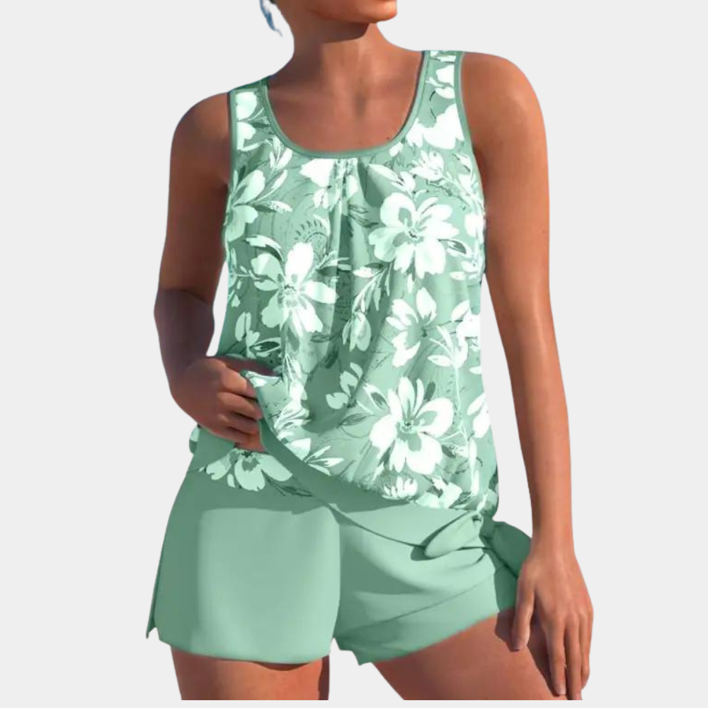 GR | Floral Tankini Set