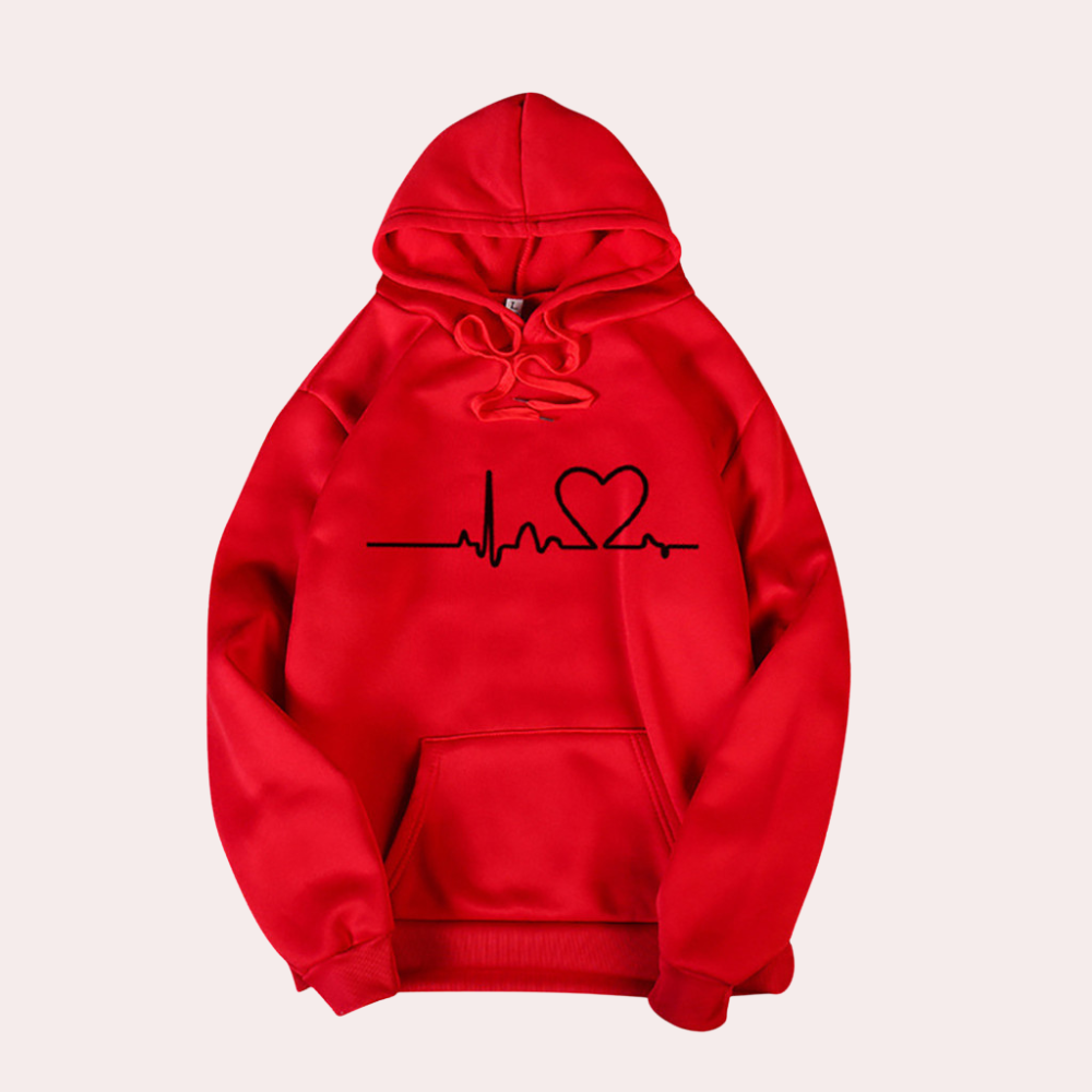 GR | Sehr Bequemer Damen Hoodie mit Kapuze, Der Ein Gemütliches, Minimalistisches Aussehen Verleiht