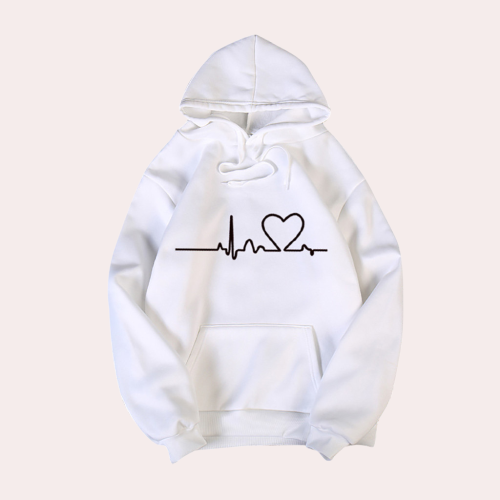 GR | Sehr Bequemer Damen Hoodie mit Kapuze, Der Ein Gemütliches, Minimalistisches Aussehen Verleiht
