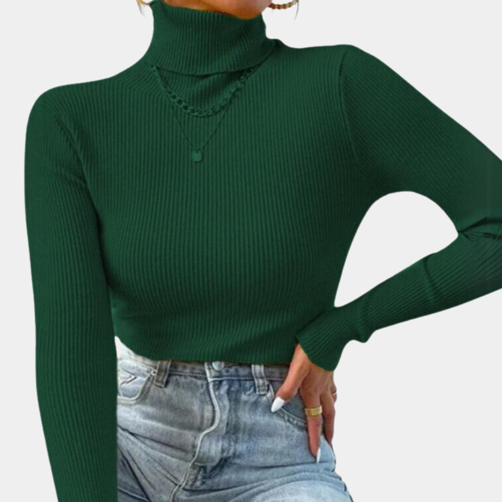 GR | Warme Damen Rollkragenpullover Für Den Winter
