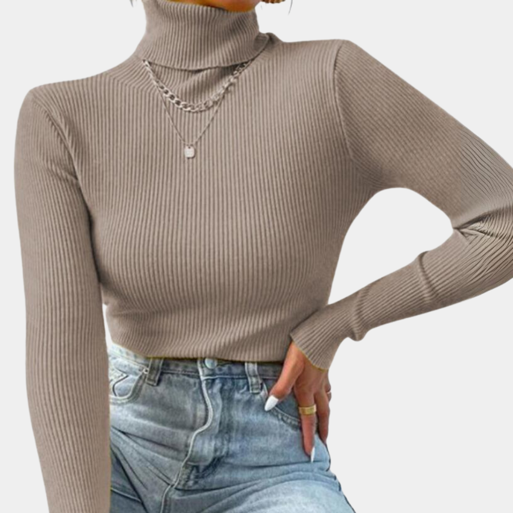 GR | Warme Damen Rollkragenpullover Für Den Winter