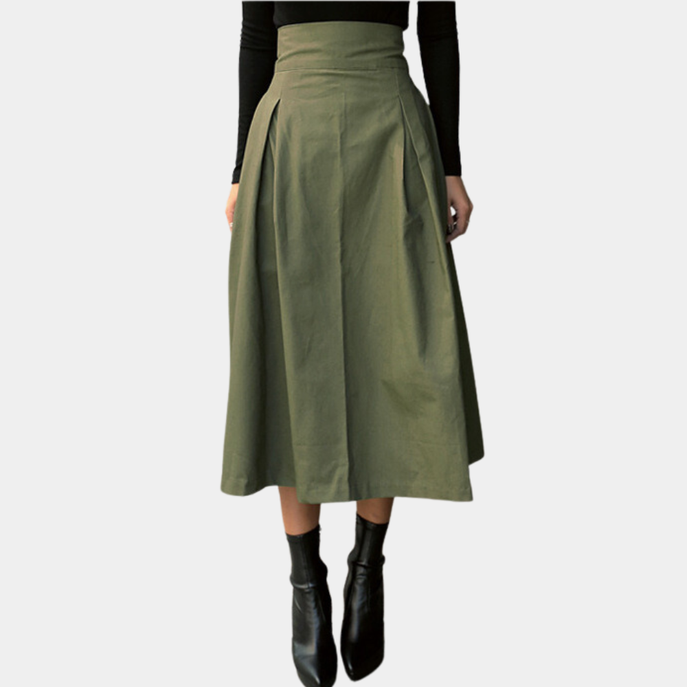 GR | Damen Rock Mit Hoher Taille Und Schleife
