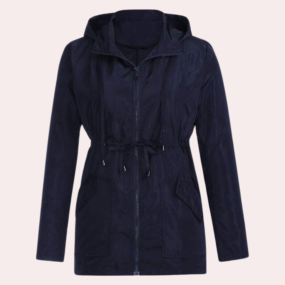 GR | Adjustable Jacket with Hood and Pockets for Women