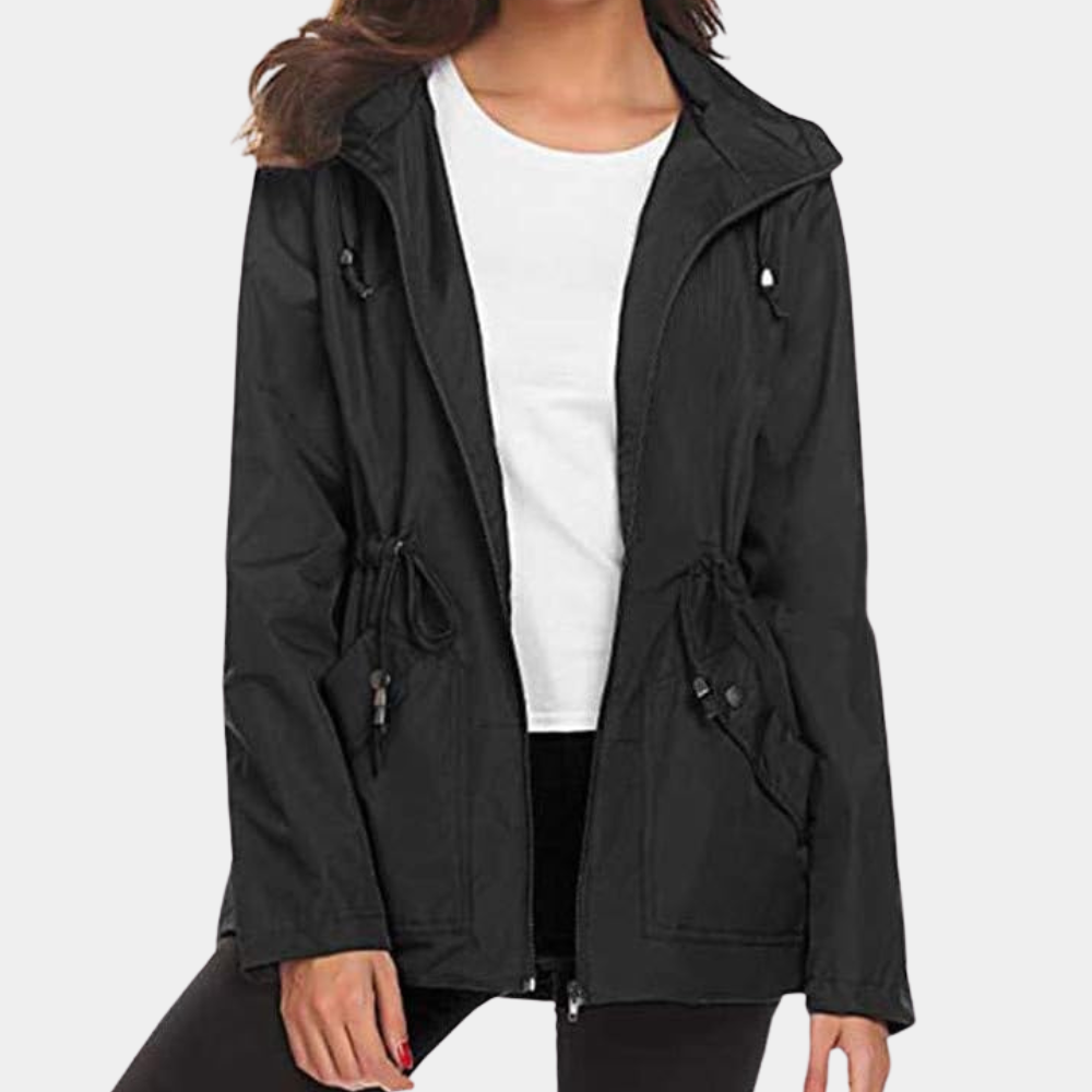 GR | Adjustable Jacket with Hood and Pockets for Women