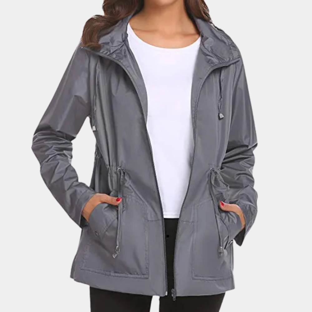 GR | Adjustable Jacket with Hood and Pockets for Women