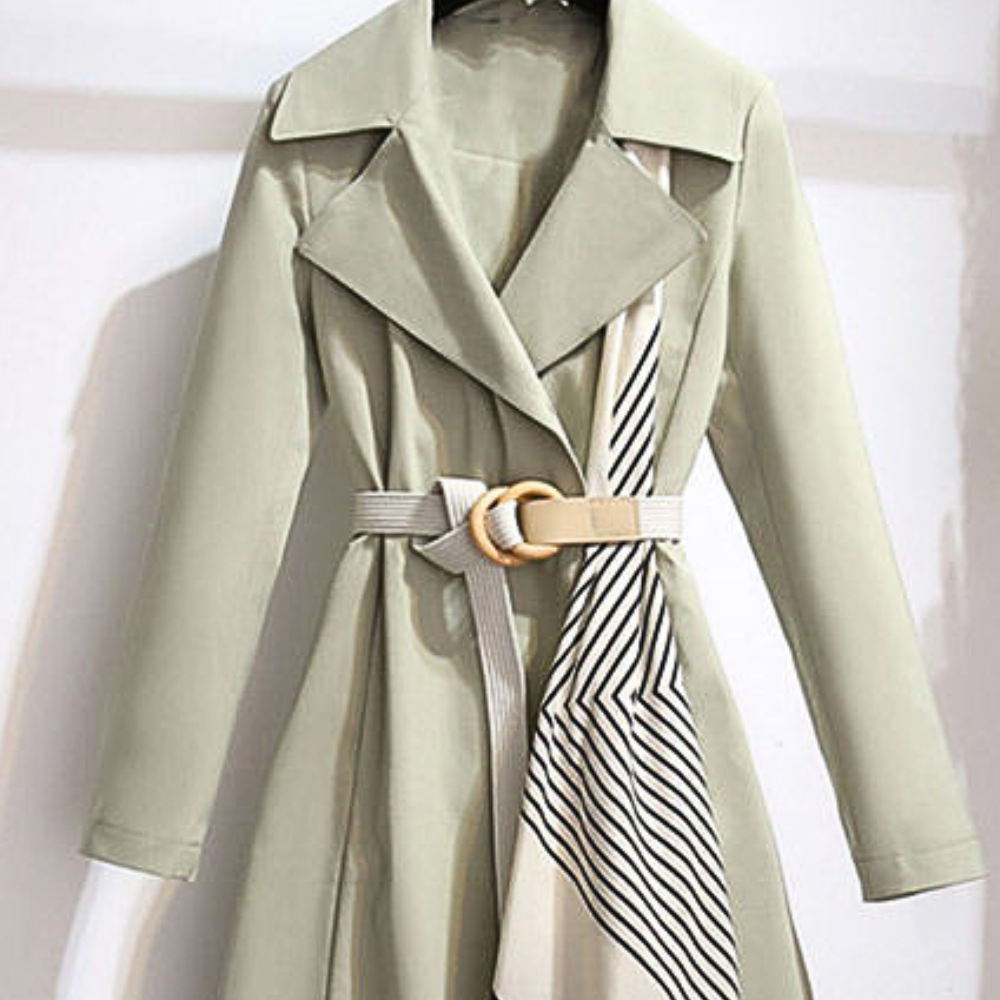 GR | Stylish women's trench coat with belt