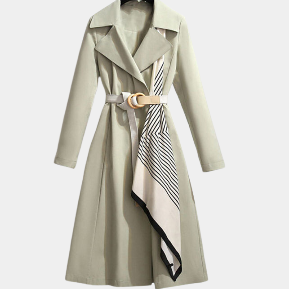 GR | Stylish women's trench coat with belt