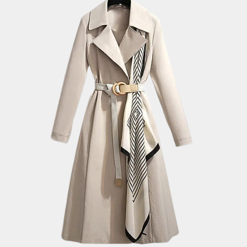 GR | Stylish women's trench coat with belt