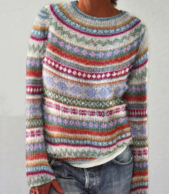 GR | Farbiger Mode-Pullover
