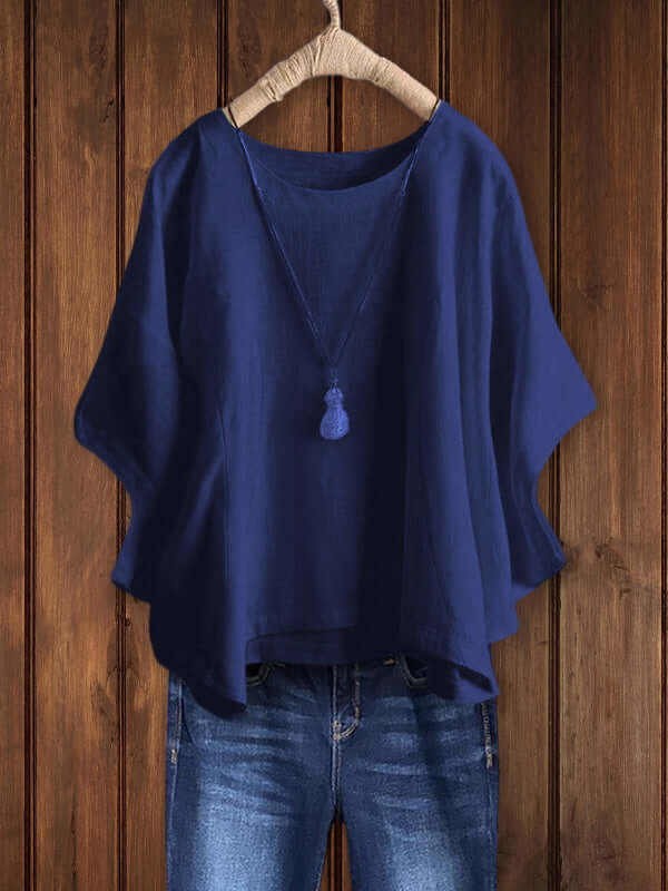 GR | Round neck tunic top