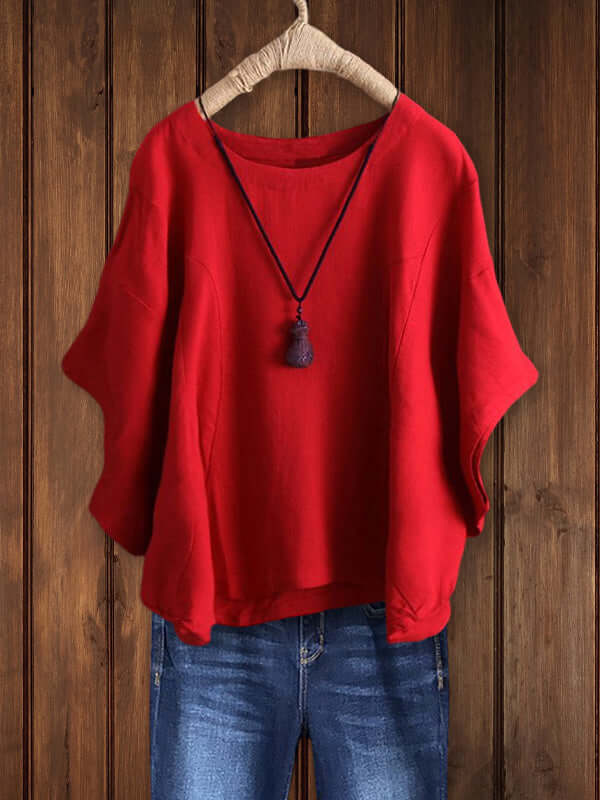 GR | Round neck tunic top