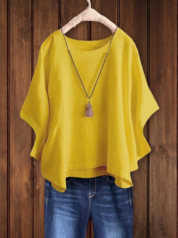 GR | Round neck tunic top