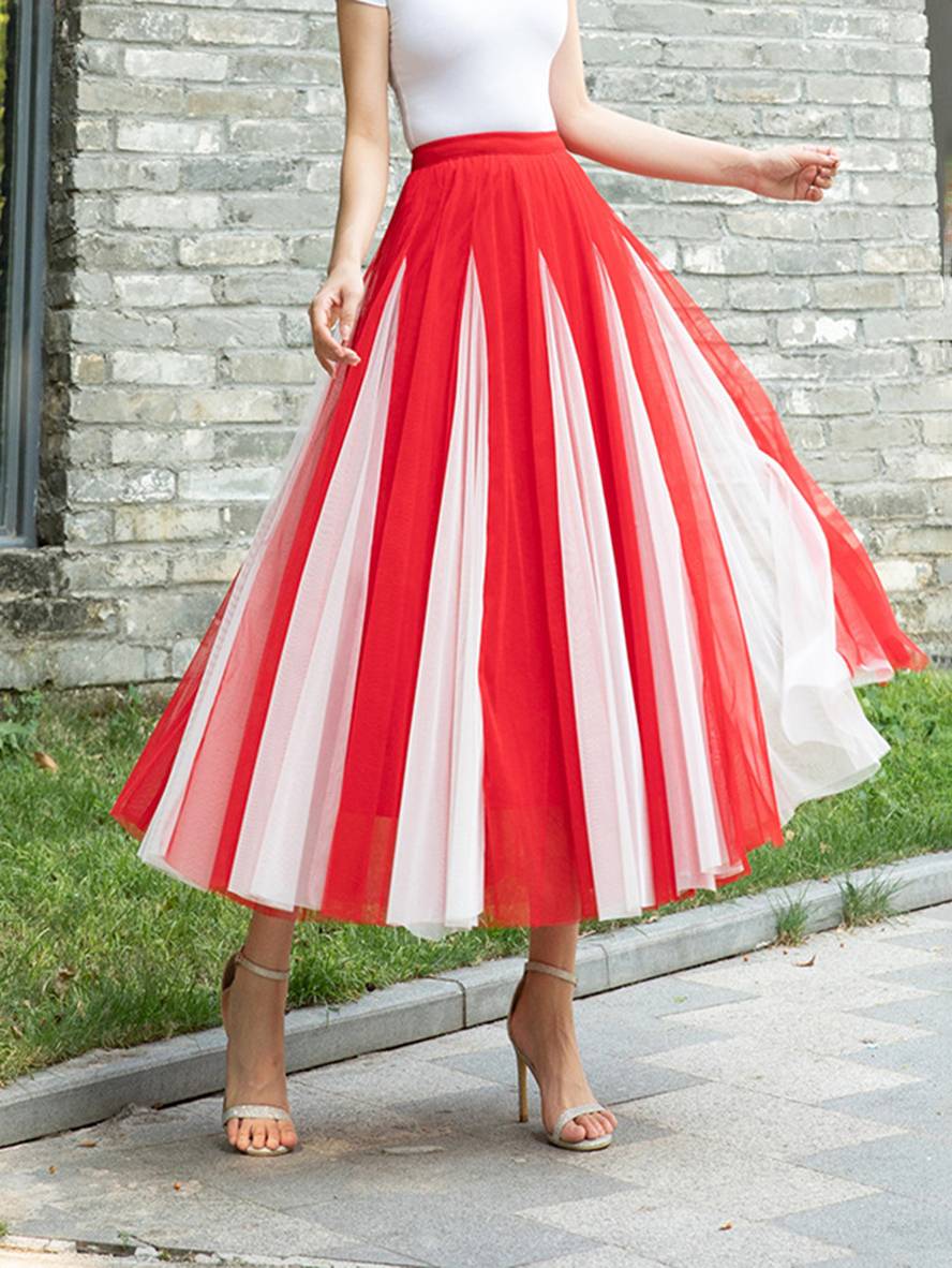 GR | Elegante Freizeit-Tüll-Tutu-Rock für Frauen